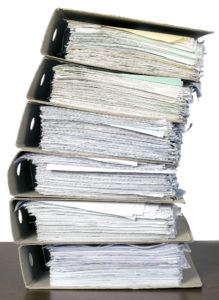 Composition of a lot of documents and catalogs