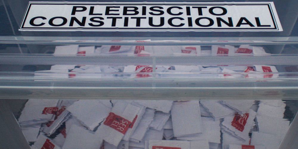 Ballot box seen at a polling station during the Plebiscite 2022 approval for the new Constitution of Chile. (Photo by Cristobal Basaure Araya / SOPA Images/Sipa USA)(Sipa via AP Images)