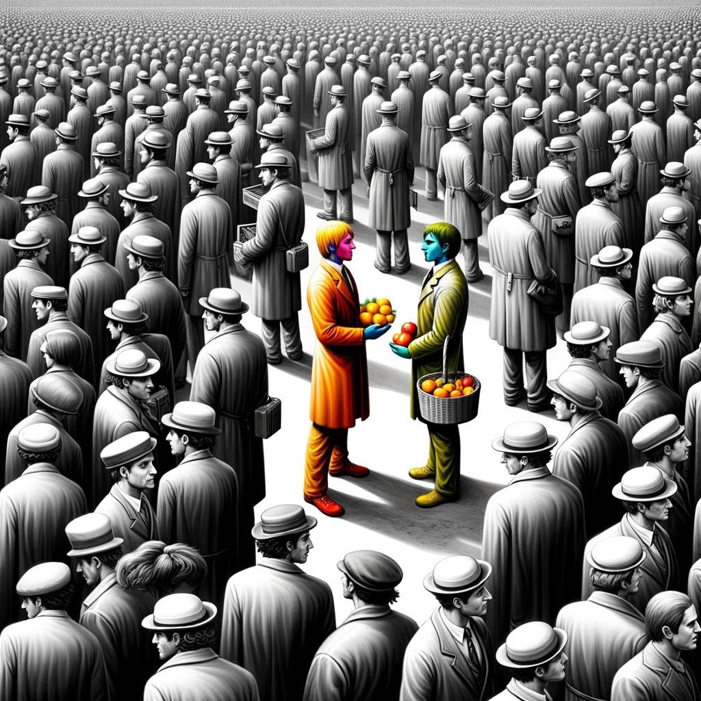 Two individuals apples oranges.jpg