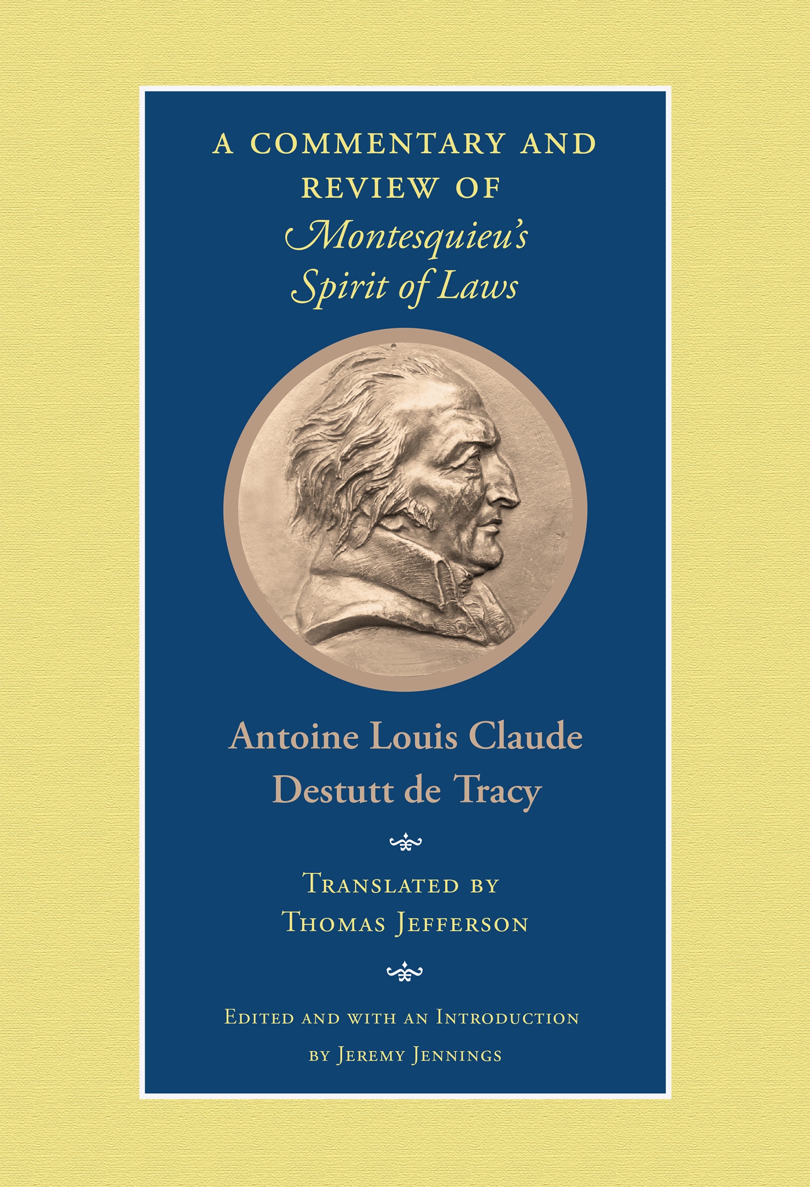 Front cover of Destutt de Tracy's Commentary and Review