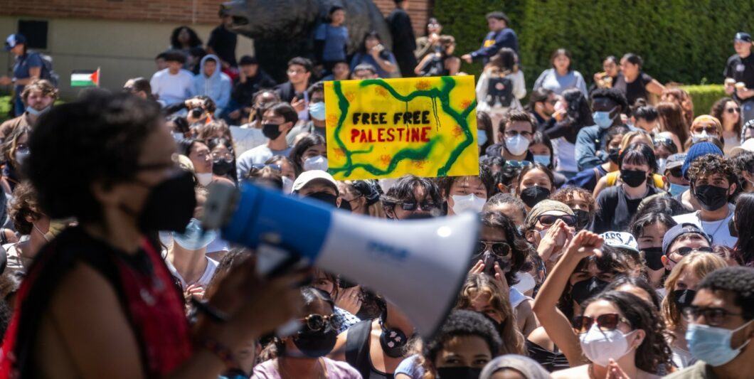 Pro Palenstinian protesters at UCLA  shutterstock 2455803371 1060x533.jpg