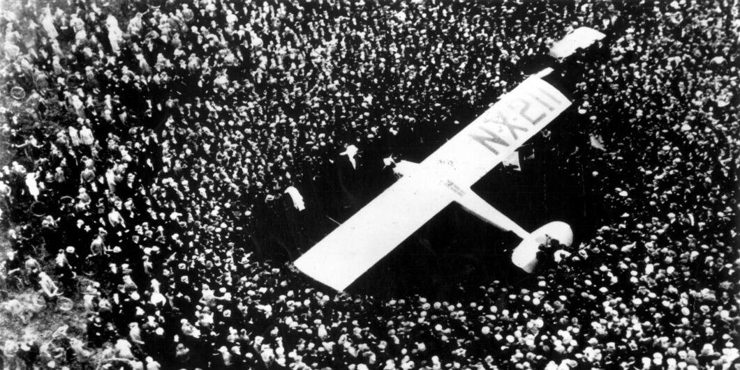 Charles Lindbergh arriving at Croydon Field Surrey England 1060x531.jpg