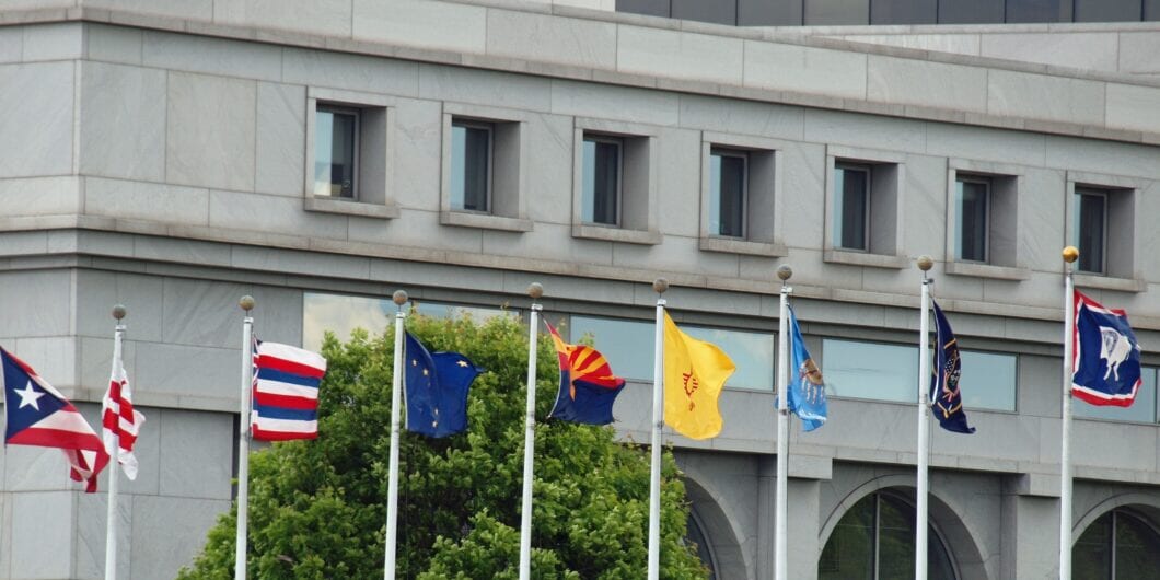 State Flags of the US at Union Station in Washington DC