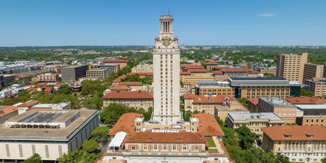 The Main Building (known colloquially as The Tower) is a structure at the center of the University of Texas at Austin campus in Downtown Austin, Texas.