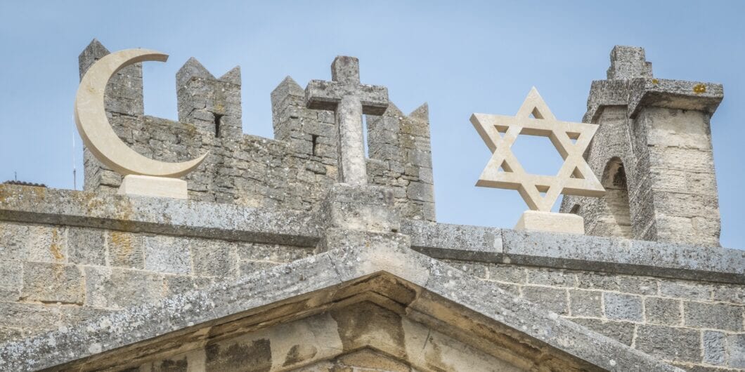 Temple of many religion   Christian, Jewish and Islamic   in San Marino Town