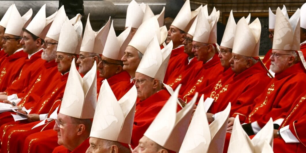 Cardinals at Pope Francis funeral GettyImages 2212278080 1060x532.jpg