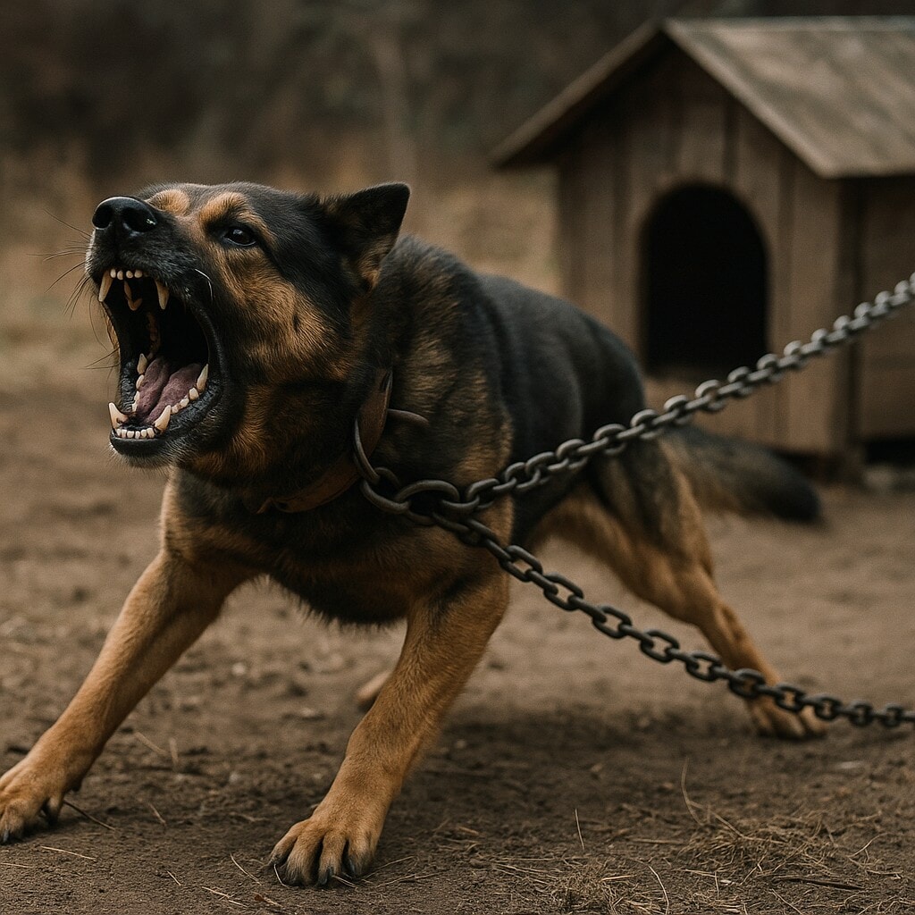 ChatGPT The chained guard dog.jpeg