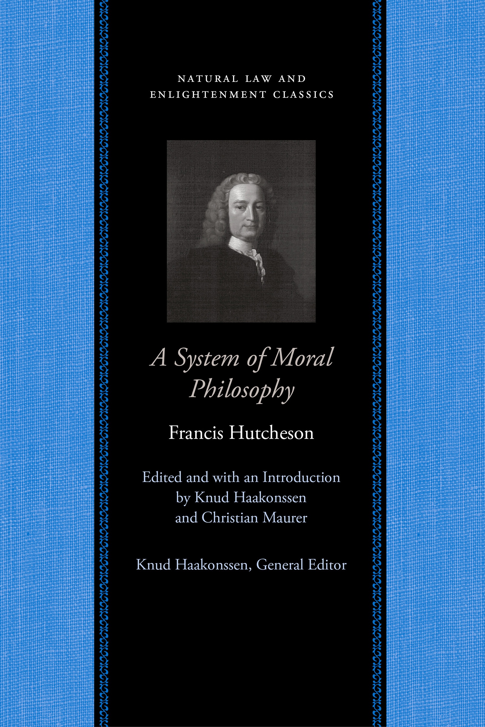 Front cover of Francis Hutcheson's book A System of Moral Philosophy